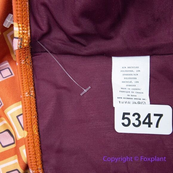 NEW Beth Richards Gina bikini top in Triangle geo print , saffron, size‎ XL - Picture 13 of 13